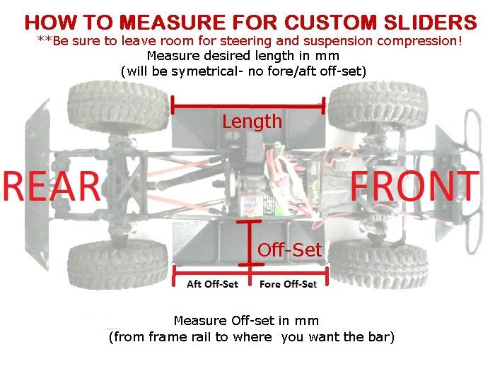 ScalerFab Rock Sliders for TRX-4 Sport and Redcat Gen 8 Scout II