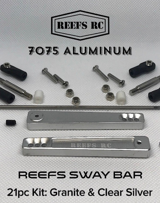 Reef's RC Sway Bar Kit - Clear / Silver Anodized