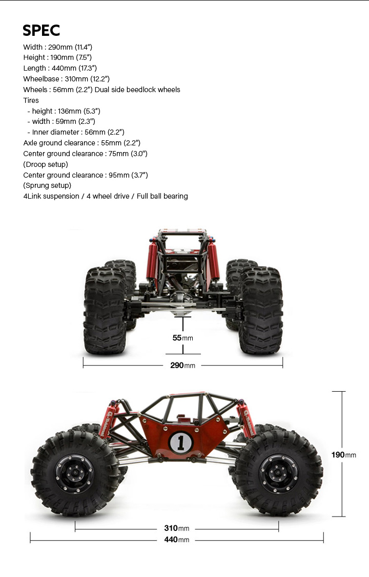 gmade r1 rock crawler buggy kit